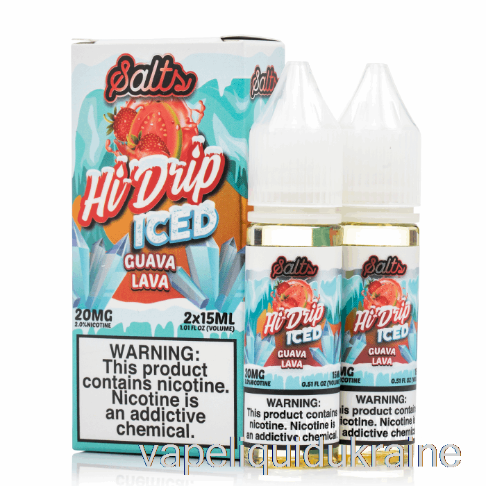 Vape Liquid Ukraine ICED Guava Lava - Hi-Drip SALTS - 30mL 50mg